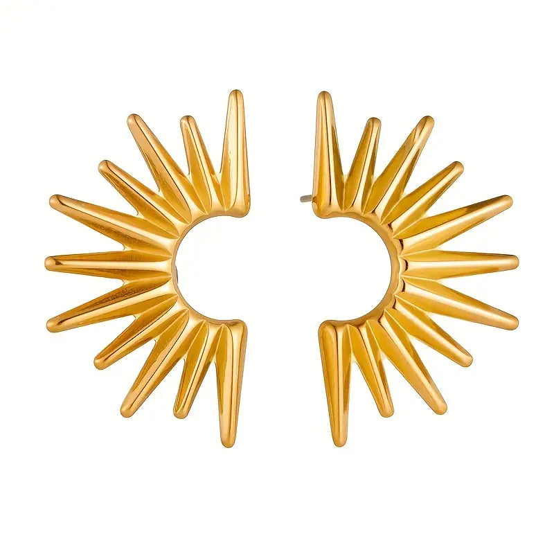 Boucles d’oreilles “Rayon d’Or” – Éclat solaire