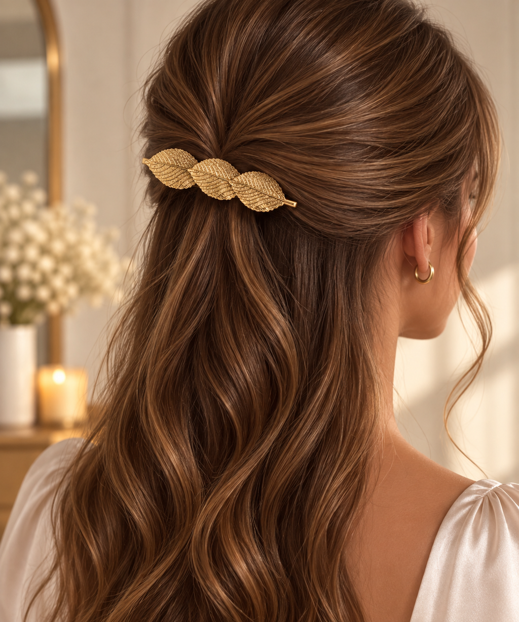 Pince à cheveux Feuillage d’Or