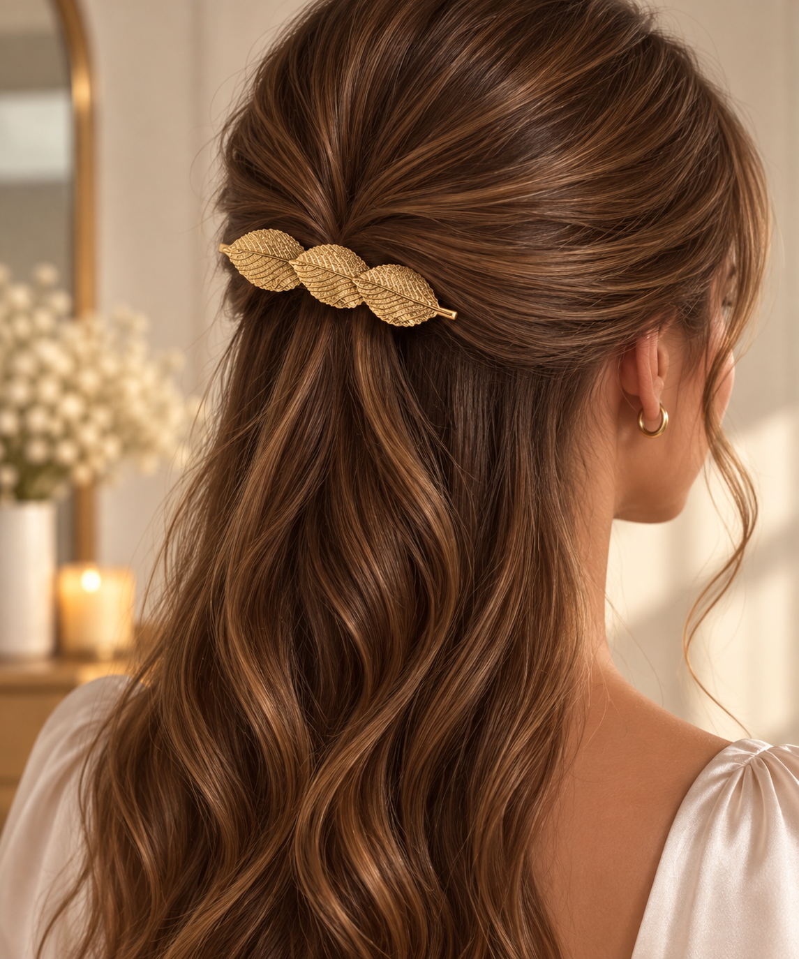 Pince à cheveux Feuillage d’Or
