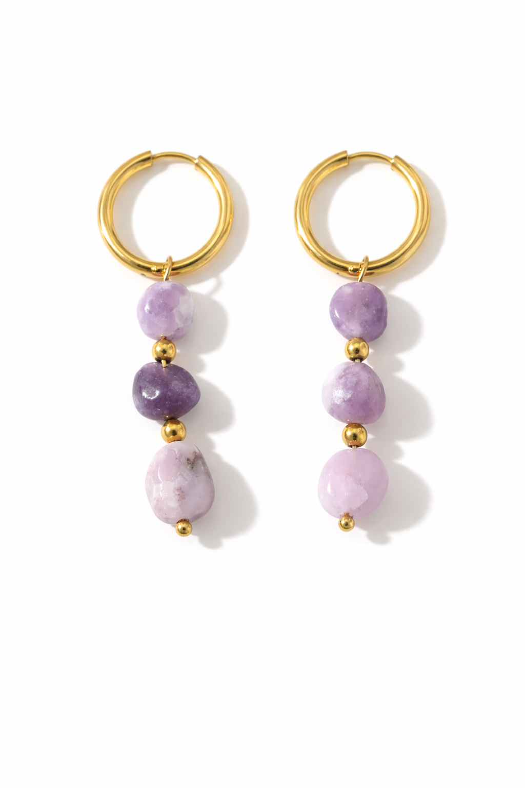 Boucles d'oreilles Iris – Acier Inoxydable Doré