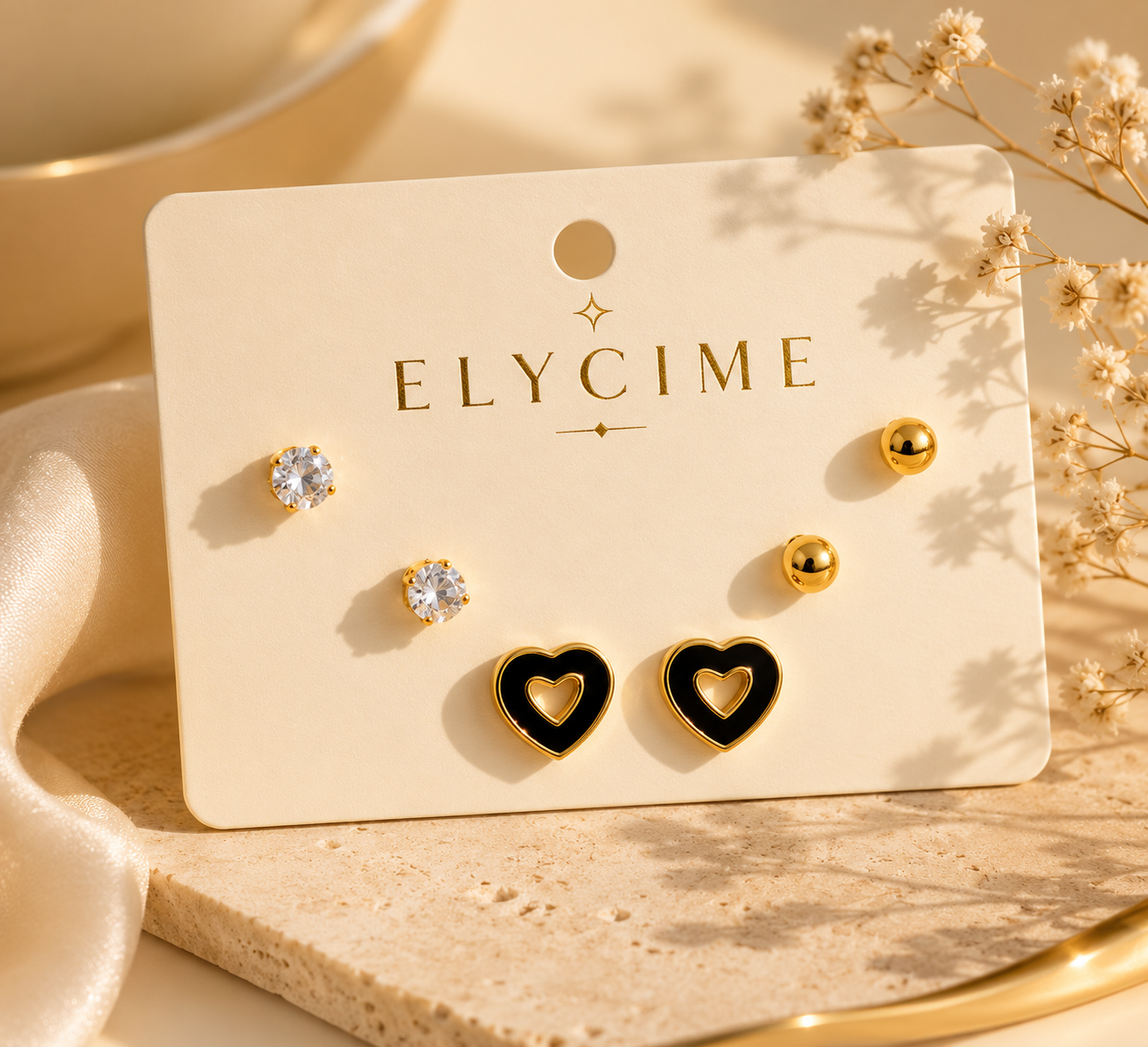 Boucles d'oreilles Trio Tendresse