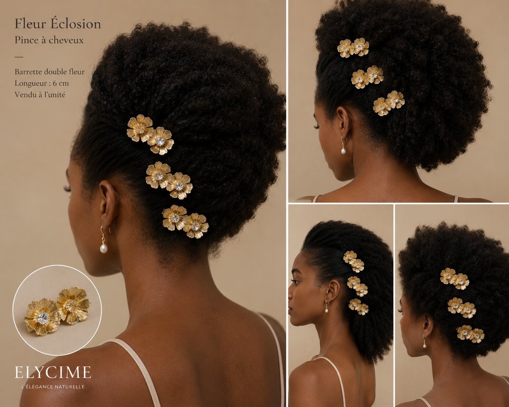 Pince à cheveux Floraison