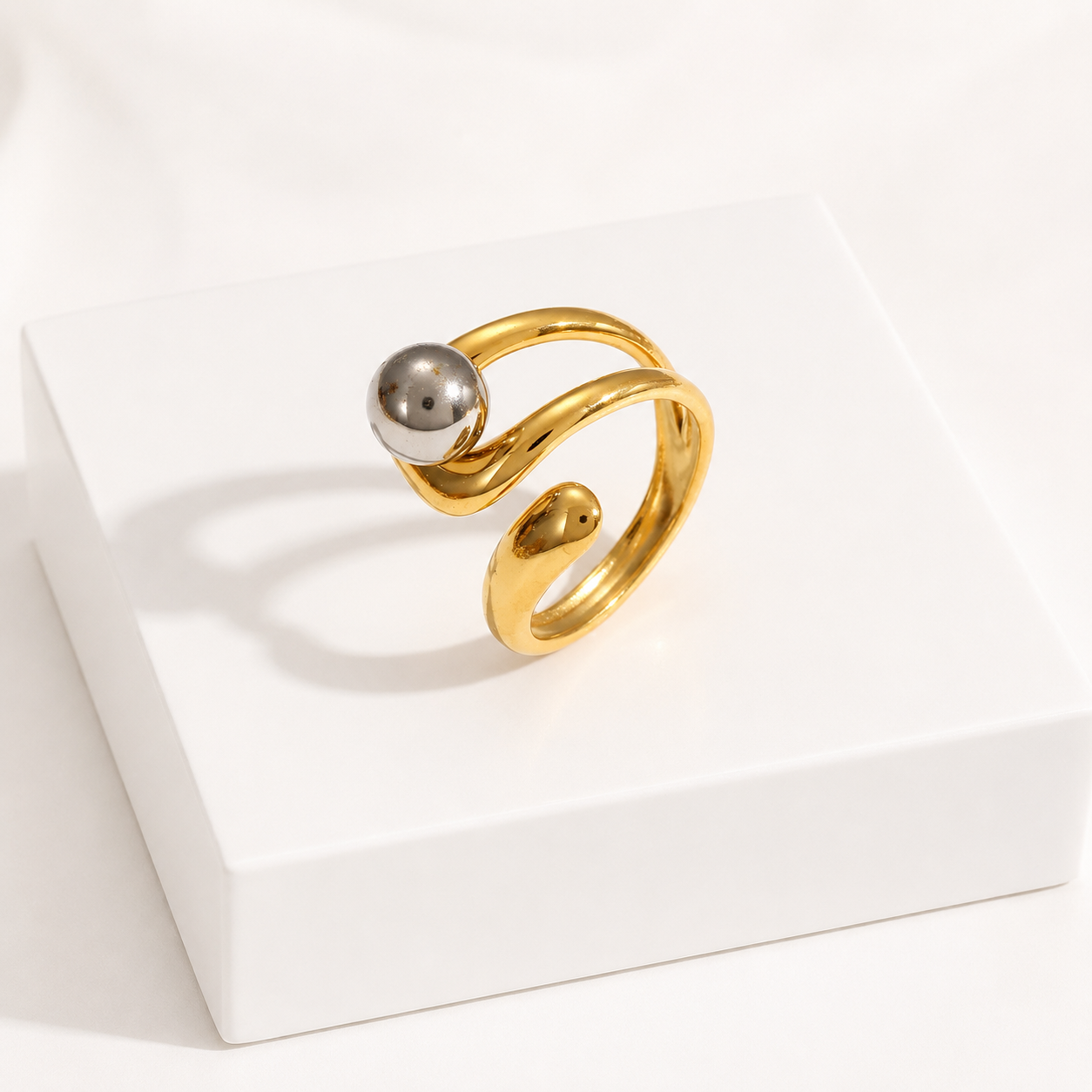Bague Équilibre Doré