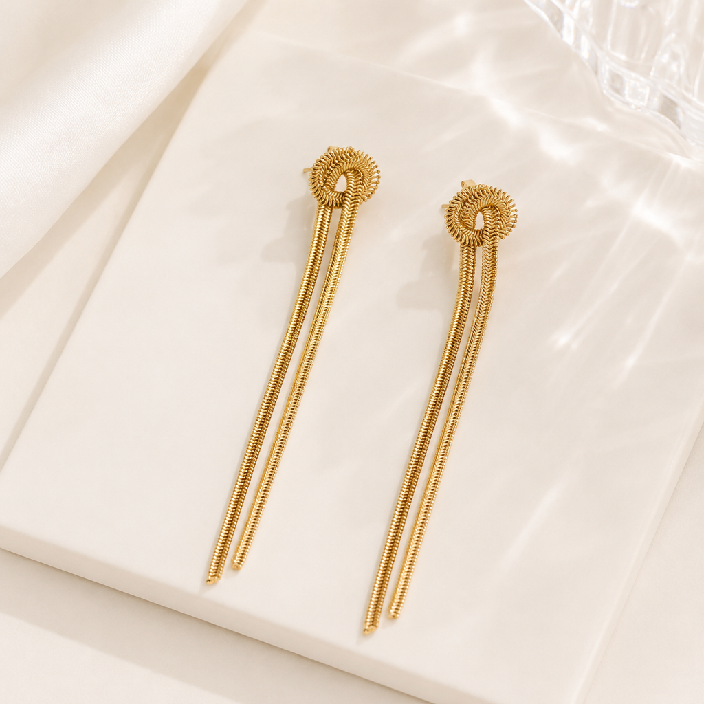 Boucles Élancée Dorée