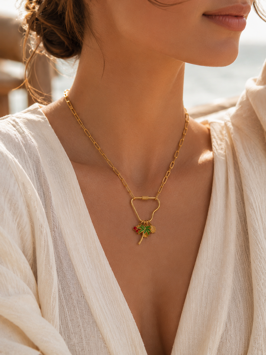 Radiant Sun Charms Necklace