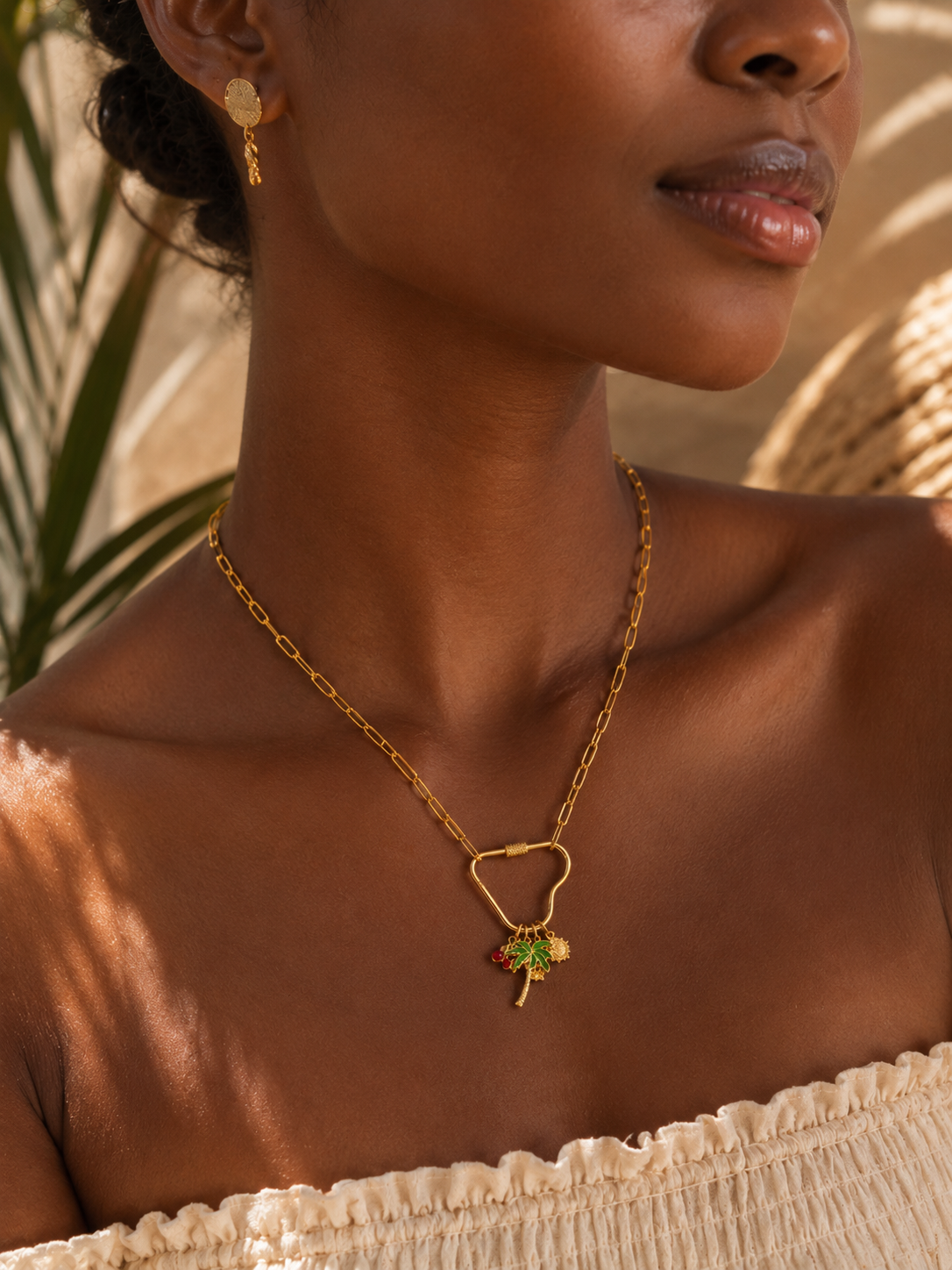 Collier Charms Soleil Éclat