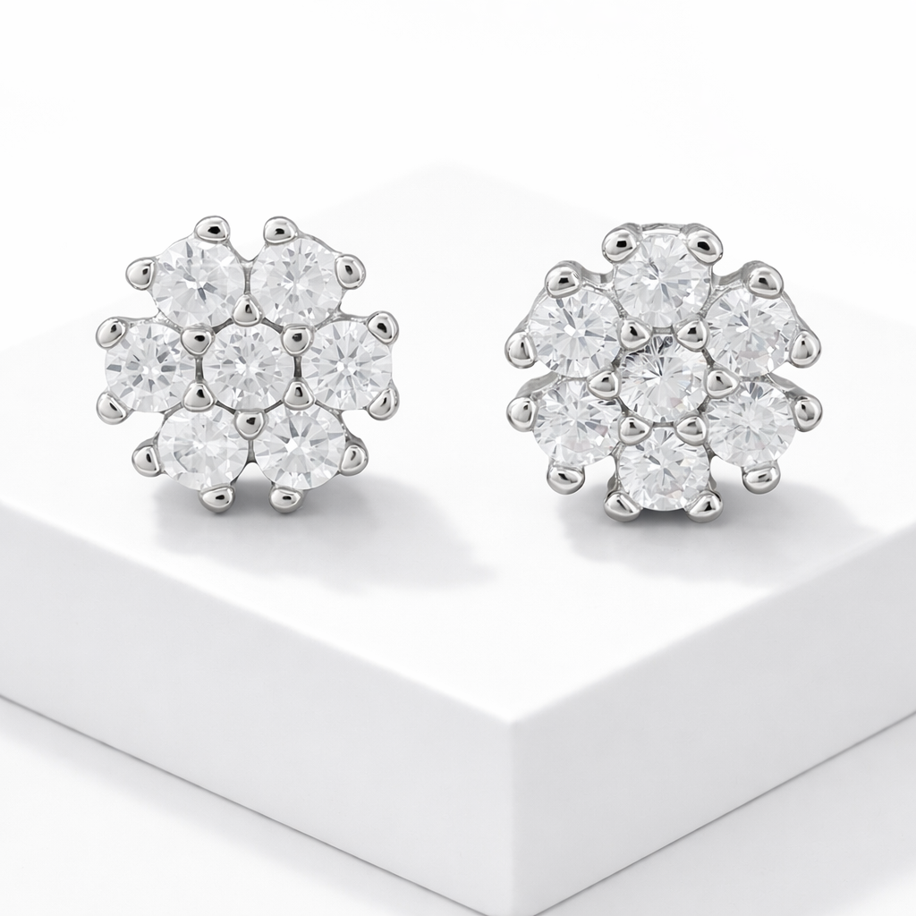 Boucles d'oreilles Fleur Éclat
