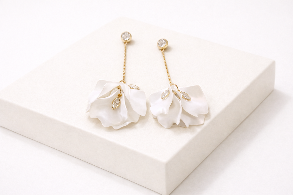 Boucles  d'oreilles Fleur  – design floral aérien
