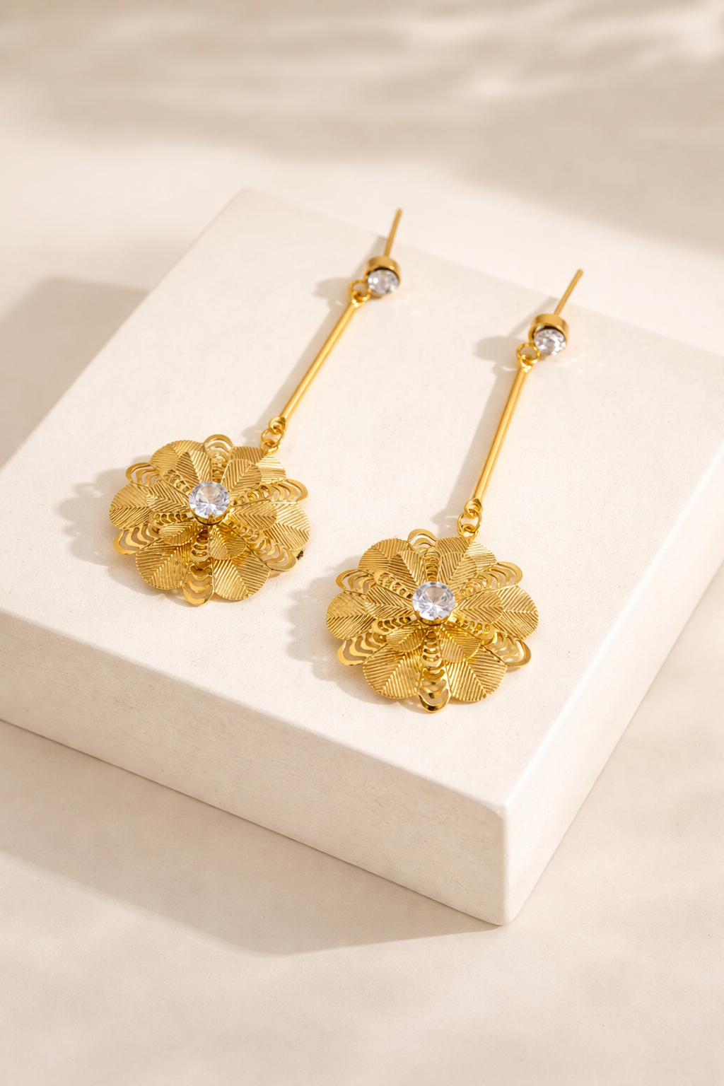 Boucles d'oreilles  Florale