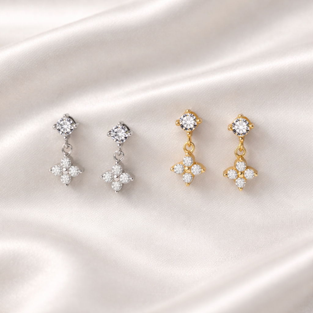 Boucles d'oreilles Lys