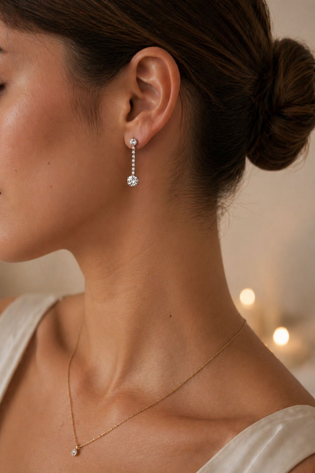 Boucles Goutte Éclat – zircons lumineux