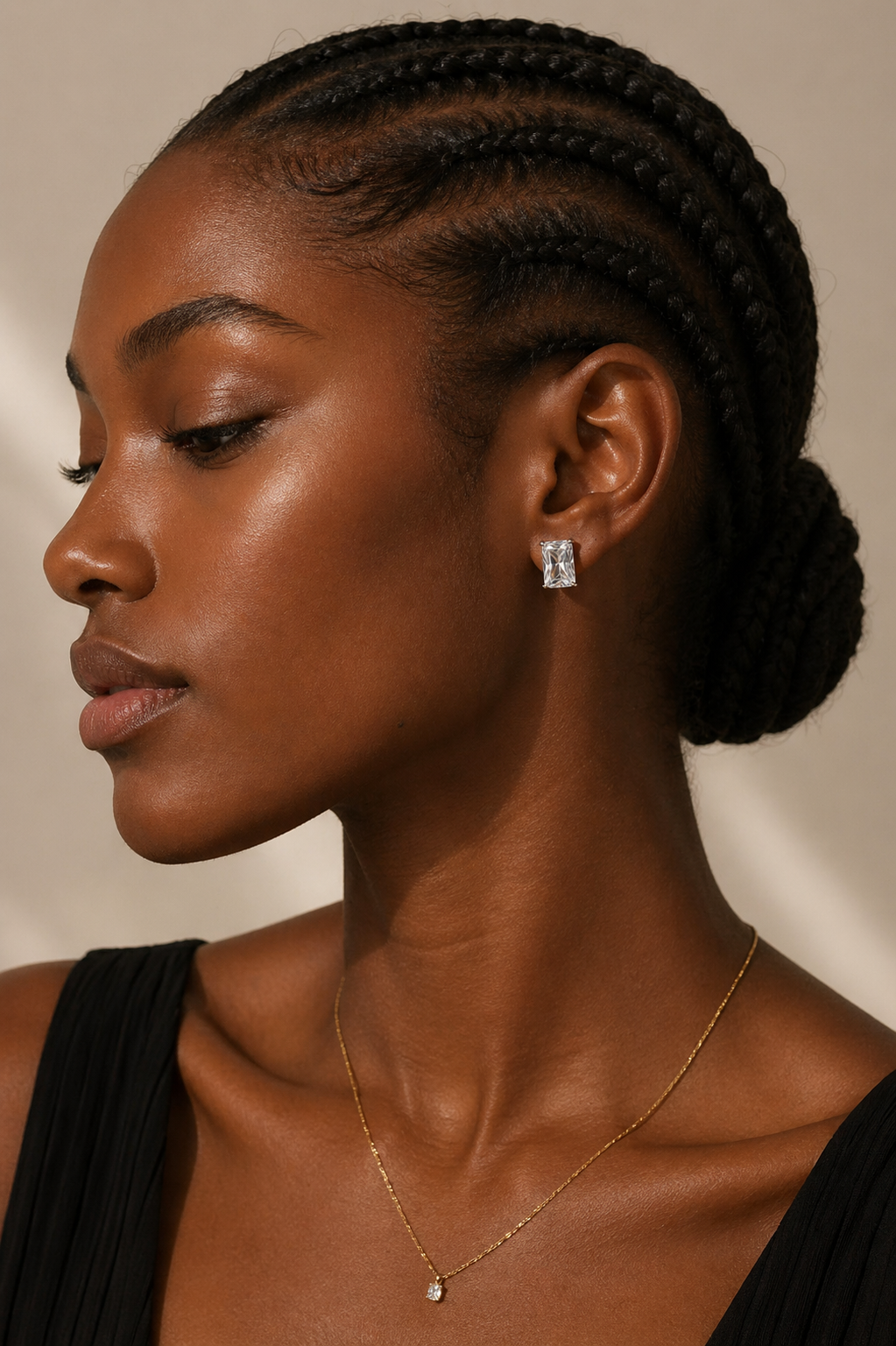 Boucles d’oreilles Rectangle de Lumière