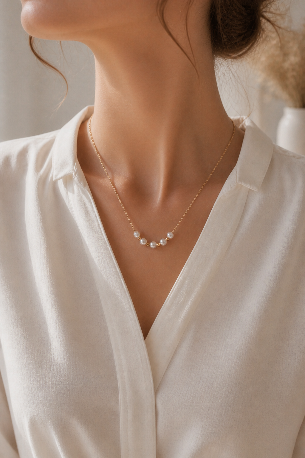 Collier Perles Lumière