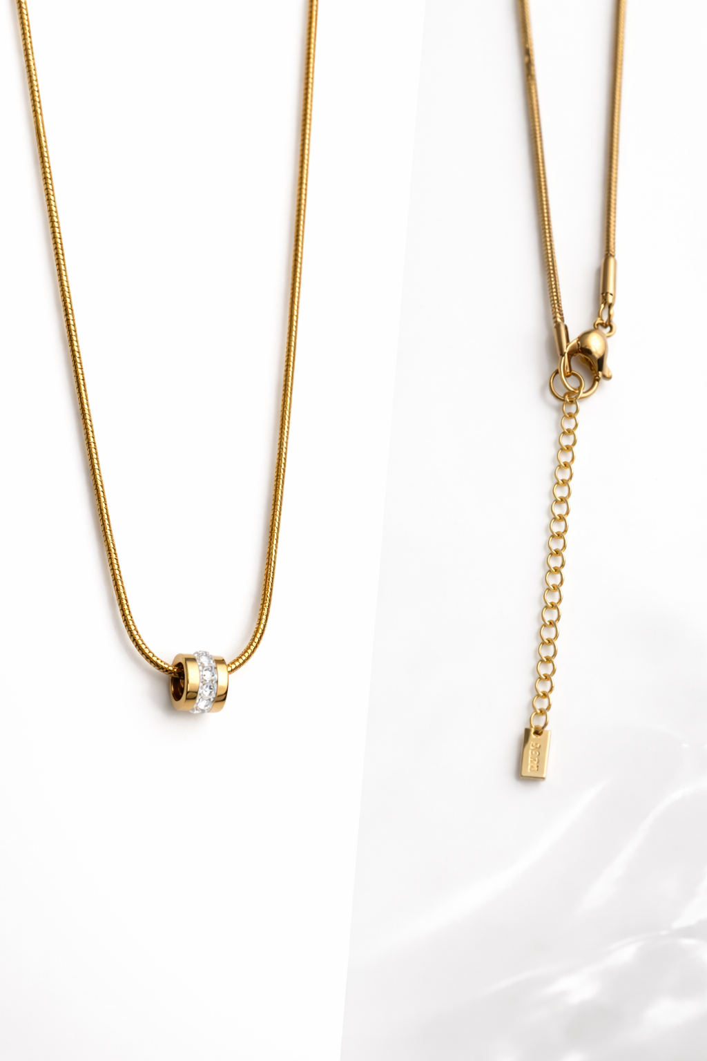 Collier ras de cou minimaliste – acier inoxydable (argent ou doré)