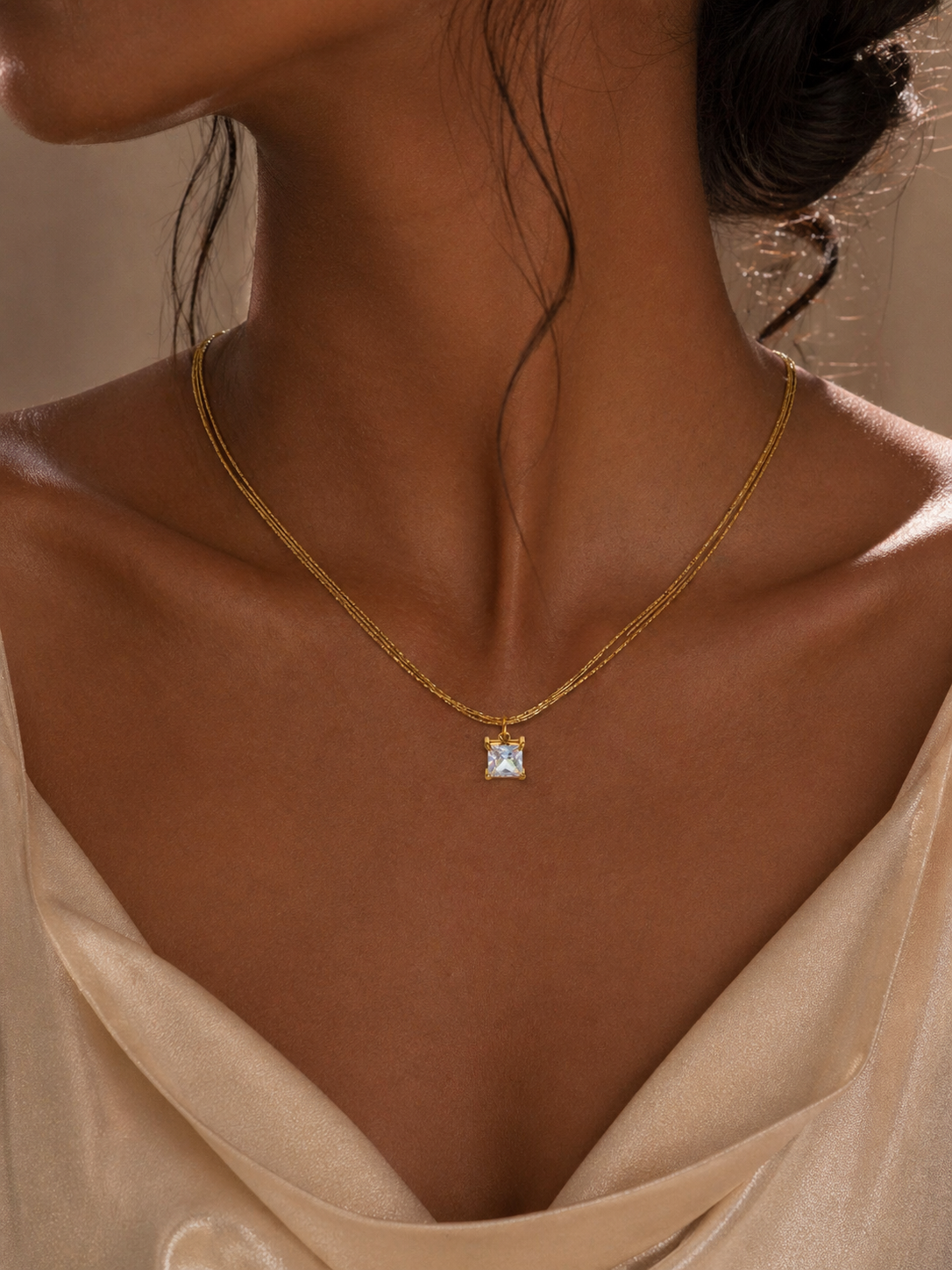 Collier Éclat Carré