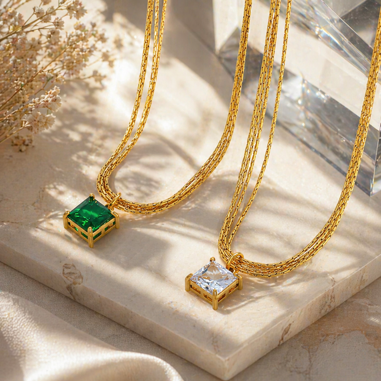 Collier Éclat Carré