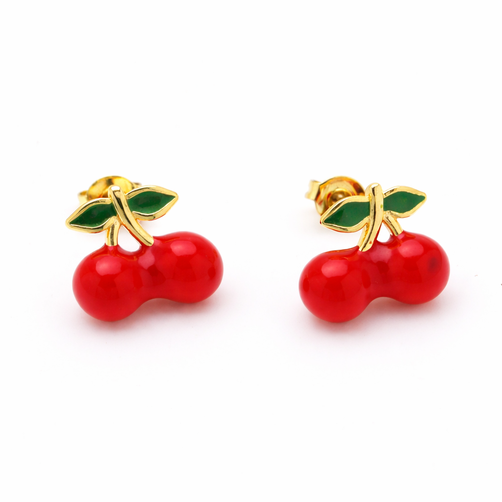 Boucles d’Oreilles Cerise