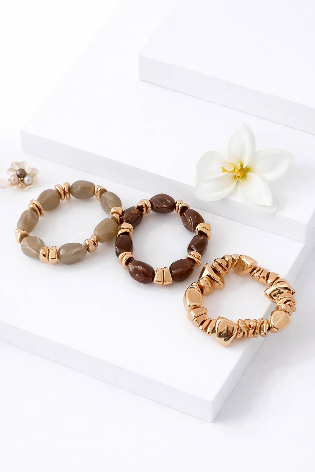 Set de Bracelets Bohèmes Dorés – Élégance Vintage