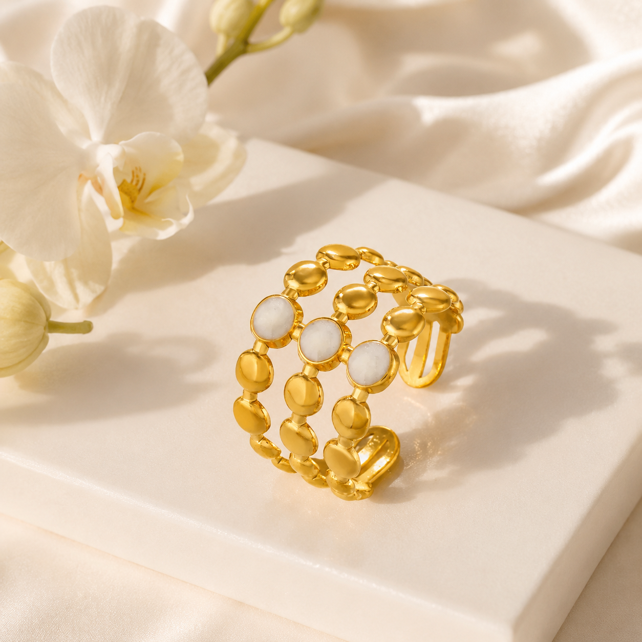 Bague Luna Nacrée