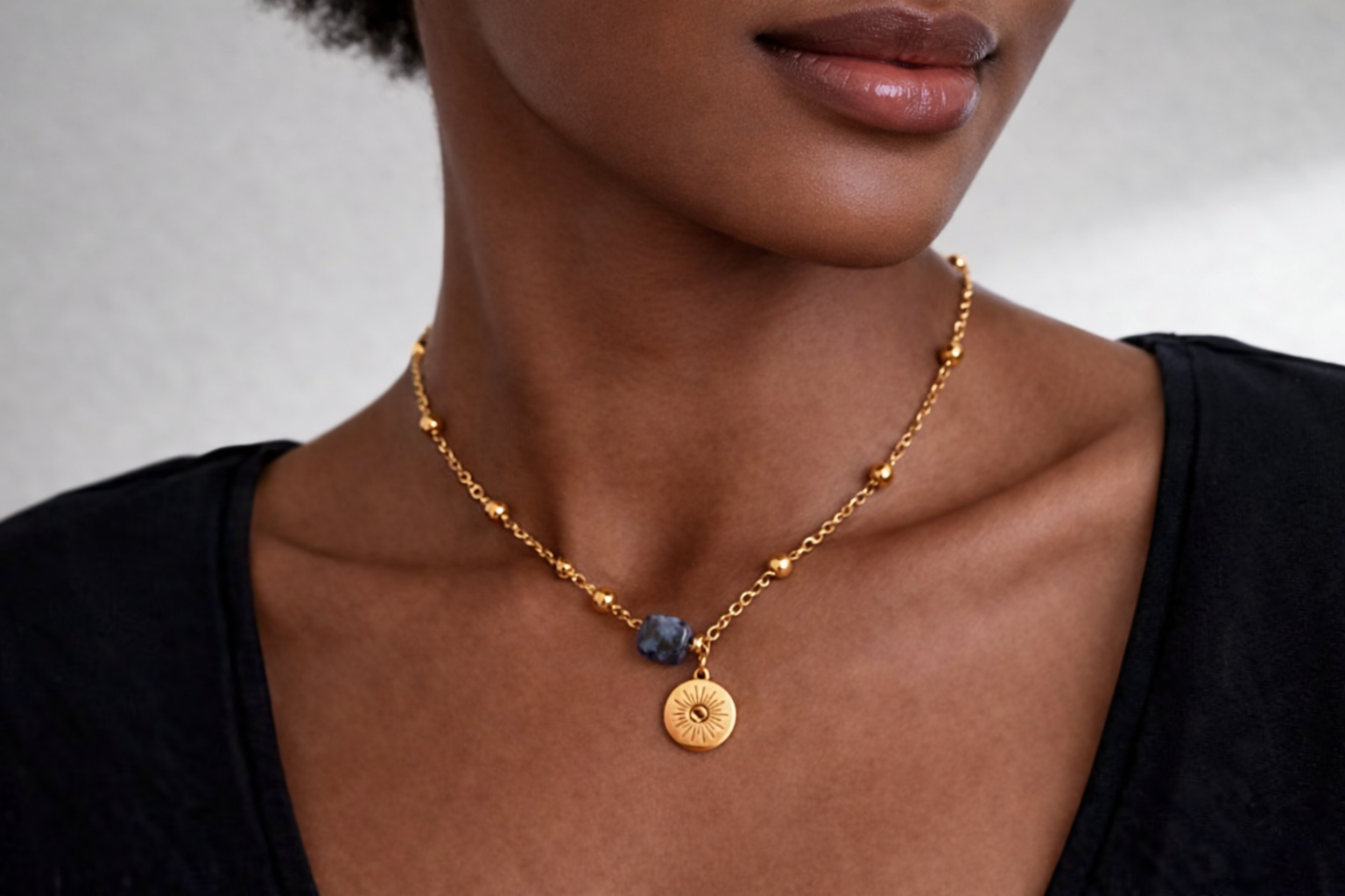 Collier Orion – Acier Inoxydable Doré