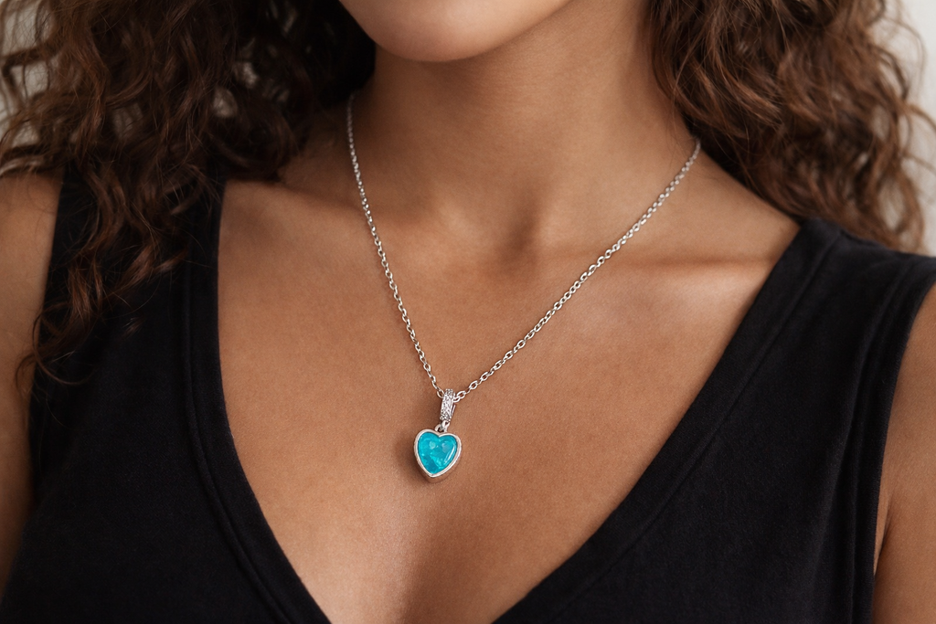 Collier Cœur Azur