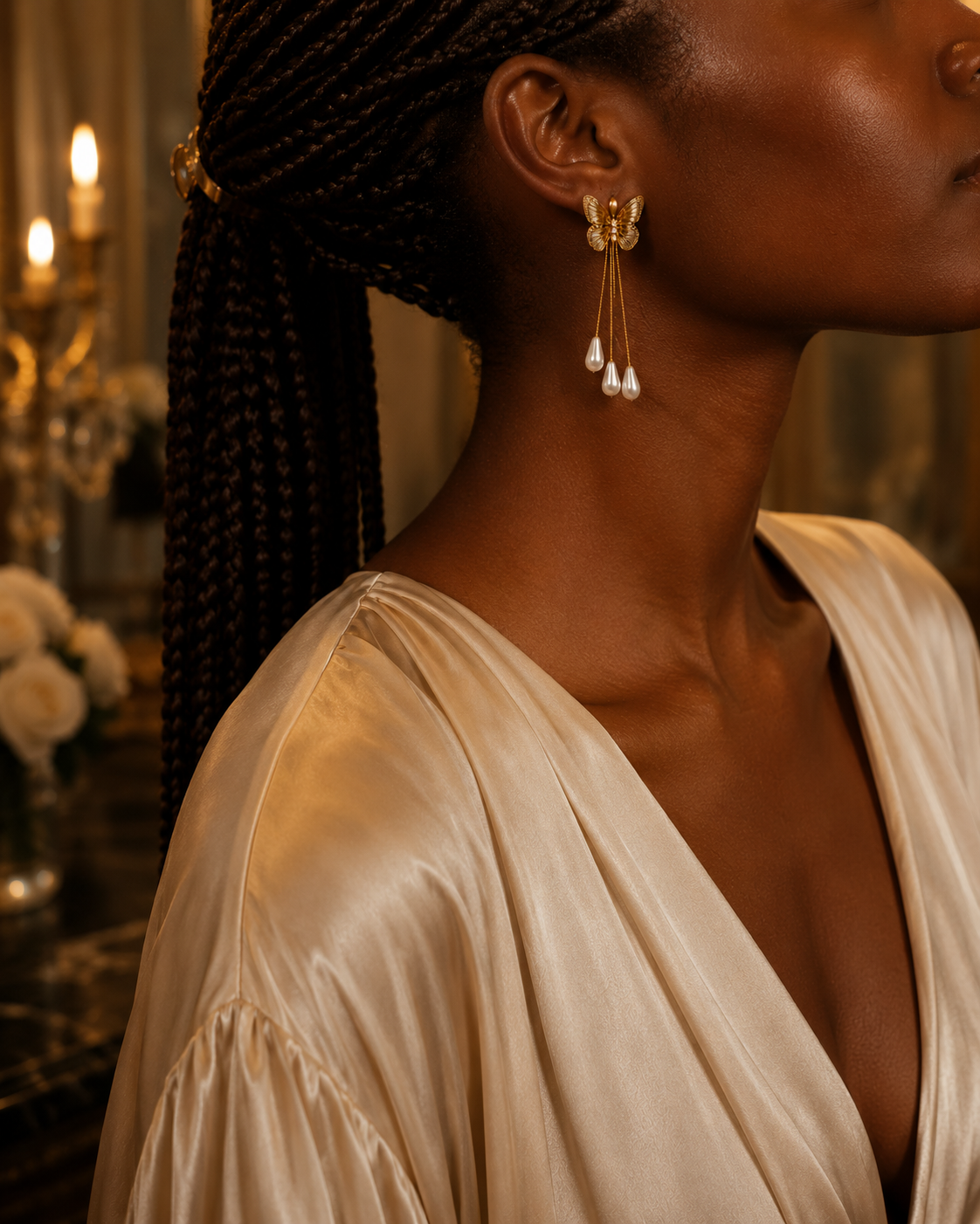 Boucles d'oreilles Papillon Grâce