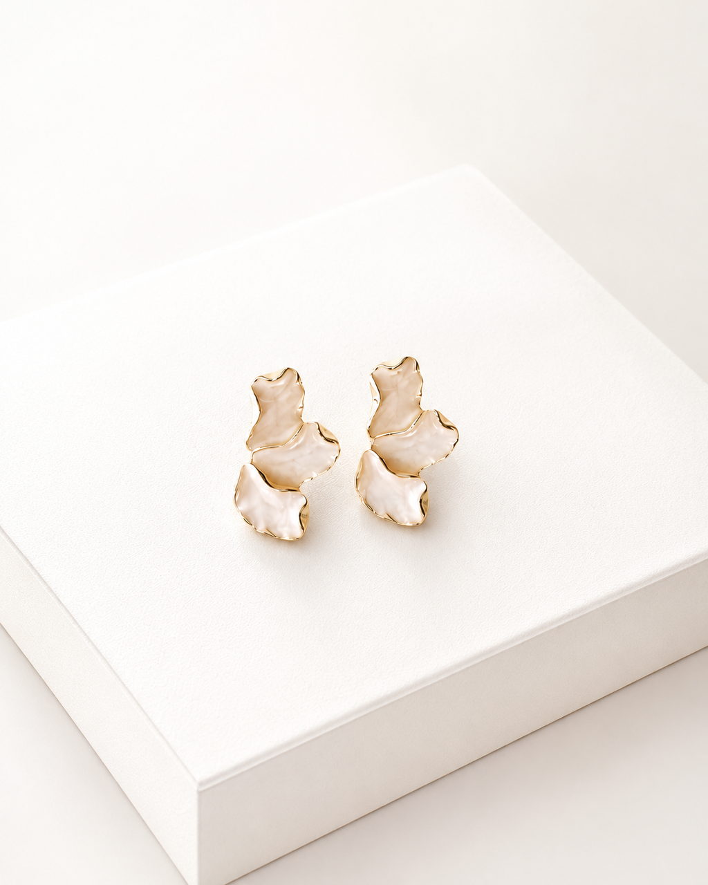 Boucles d'oreilles Harmonie Ivoire