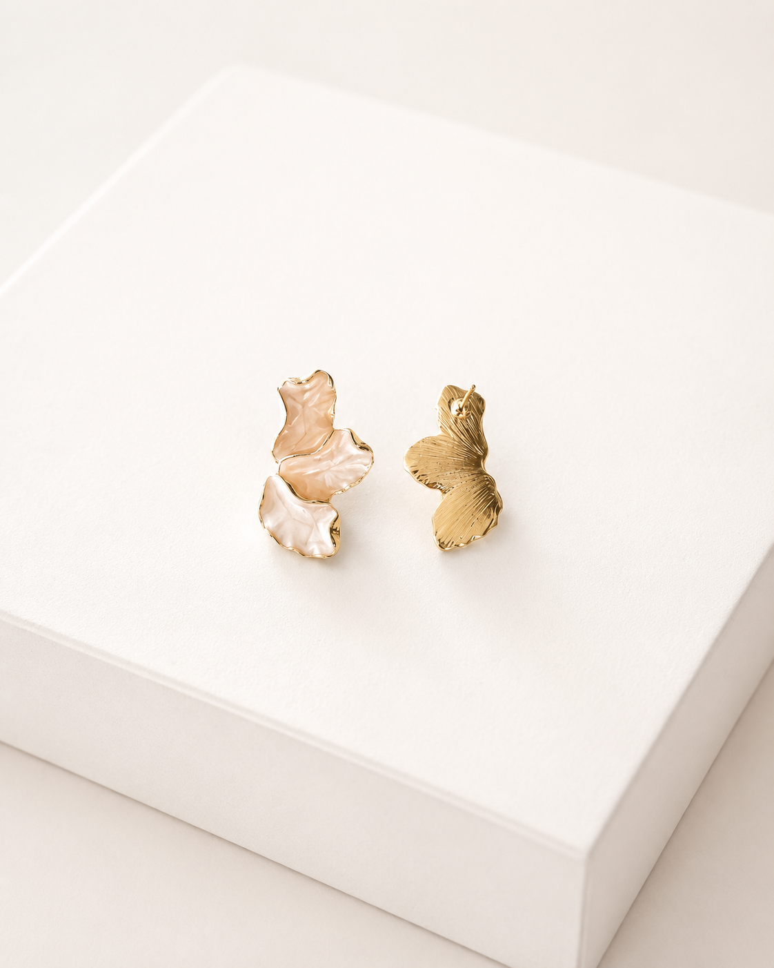 Boucles d'oreilles Harmonie Ivoire