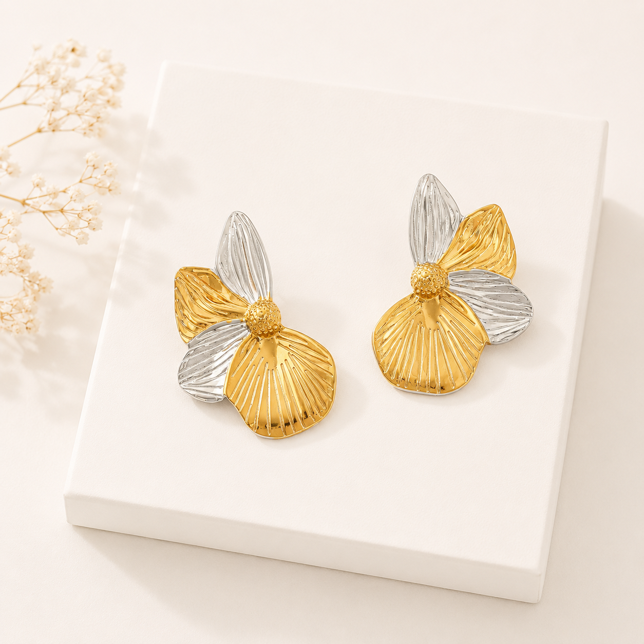 Boucles d'oreilles Pétale Élégance