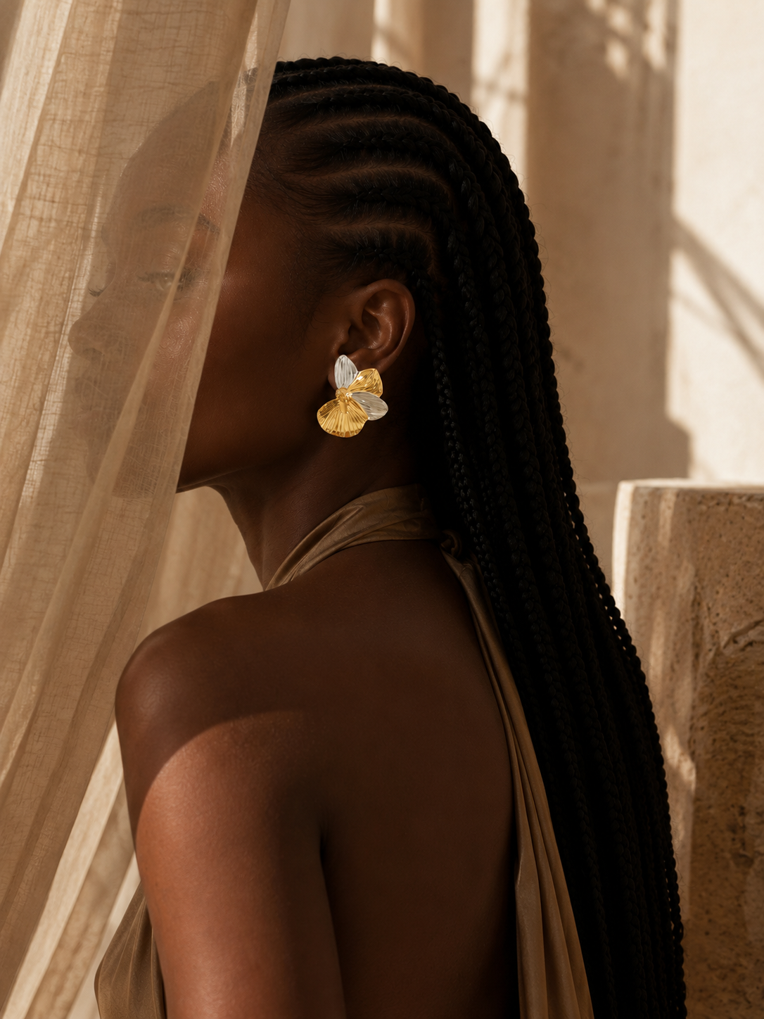 Boucles d'oreilles Pétale Élégance