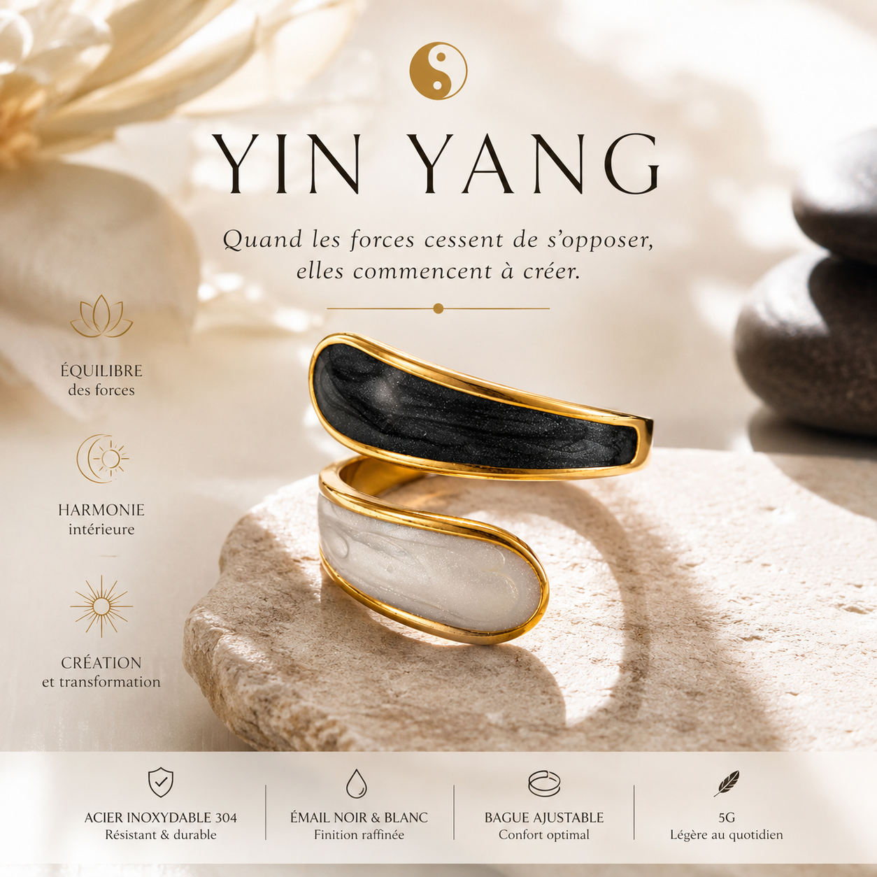 Bague YIN YANG