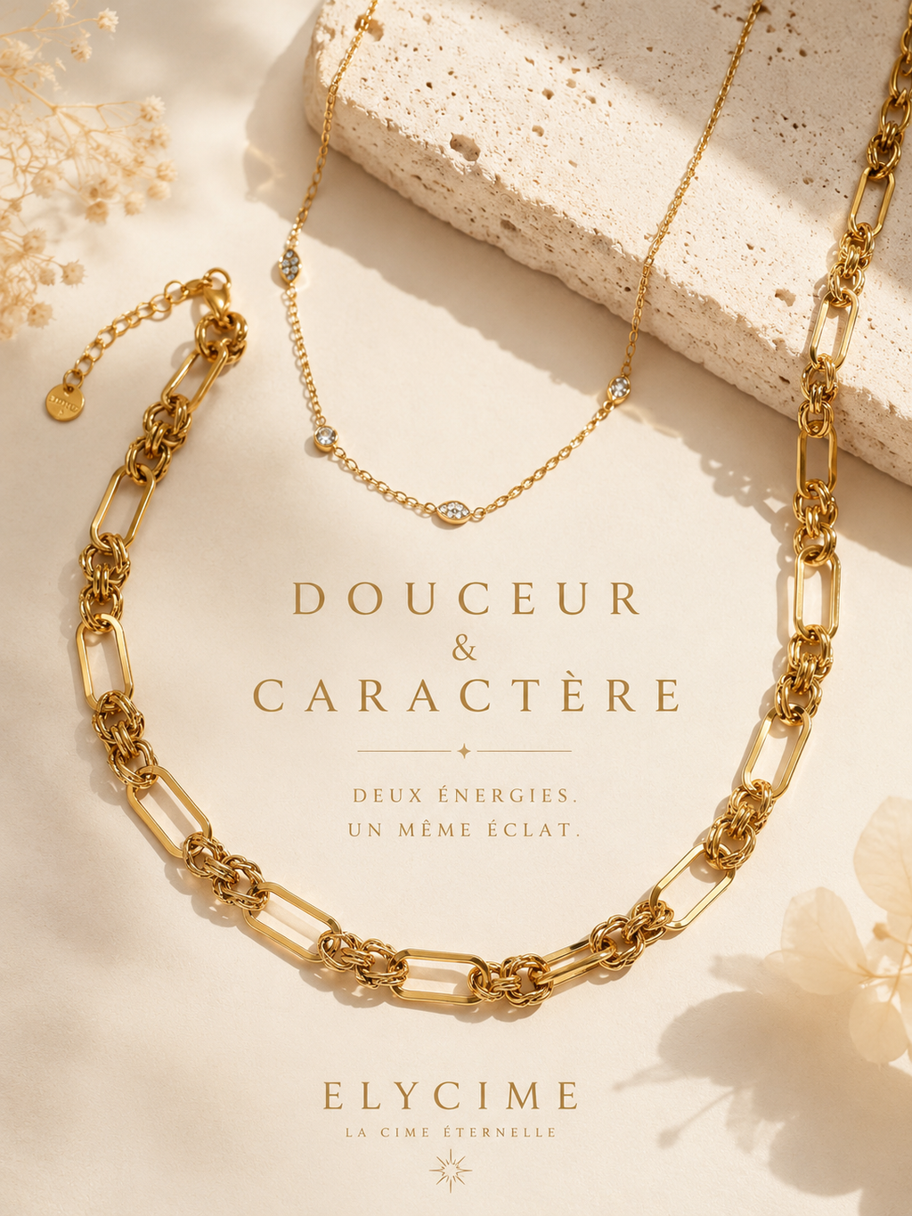 Collier double Douceur & Caractère