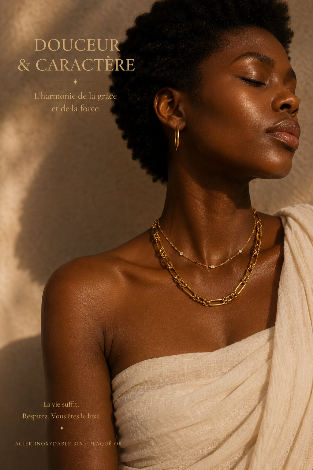 Collier double Douceur & Caractère