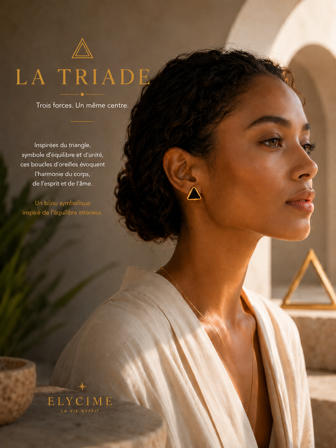 Boucles d'oreilles La Triade