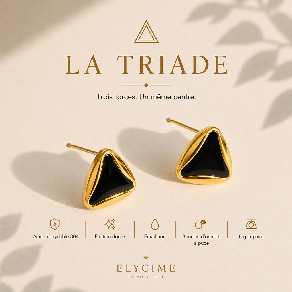 Boucles d'oreilles La Triade
