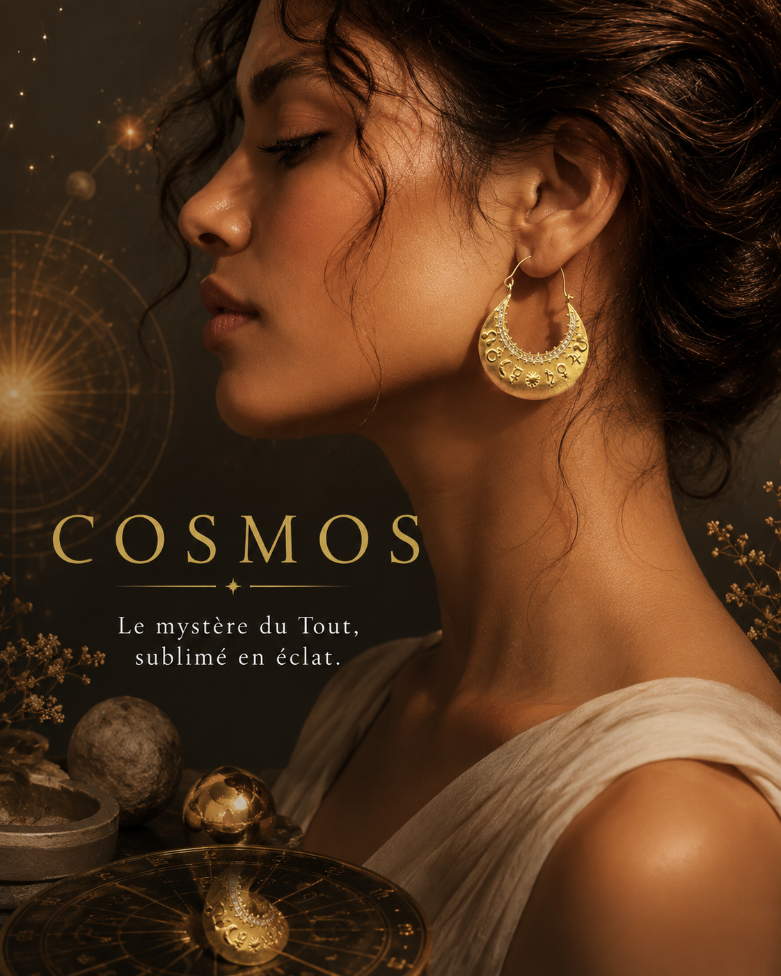 Boucles d'oreilles Cosmos