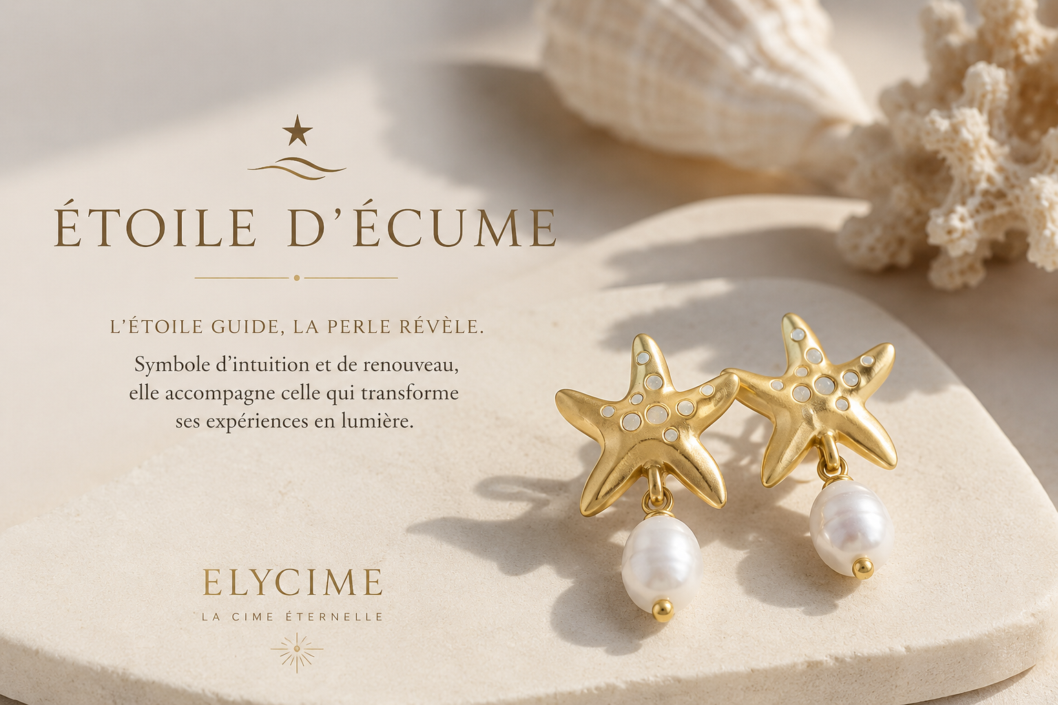Boucles d'oreilles Étoile d'Écume