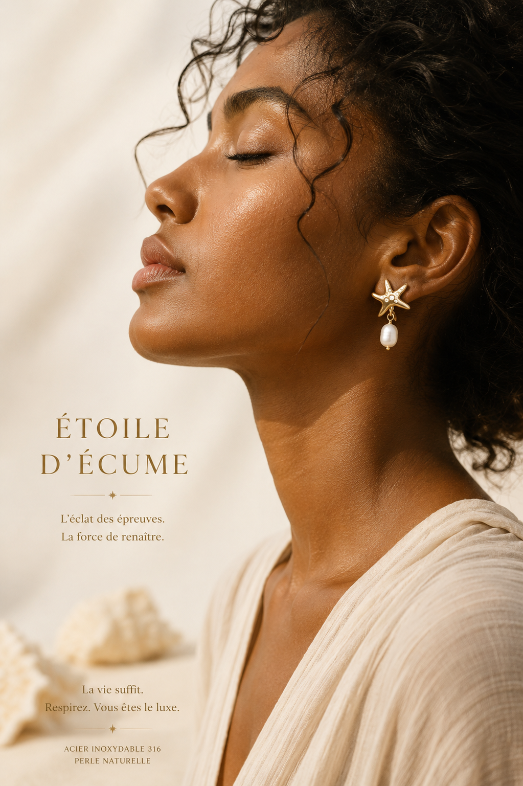 Boucles d'oreilles Étoile d'Écume
