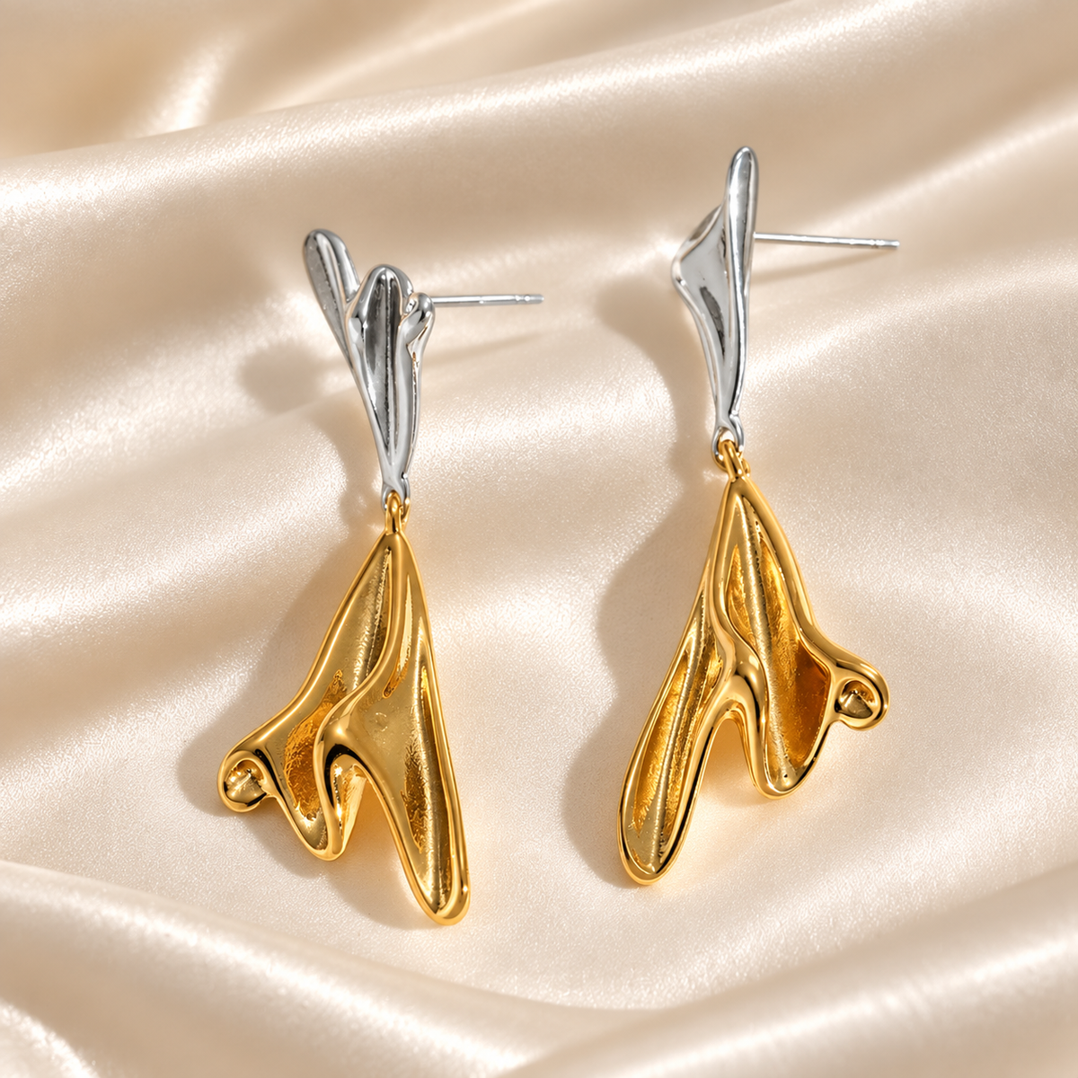 Élan / Boucles d’oreilles en acier inoxydable