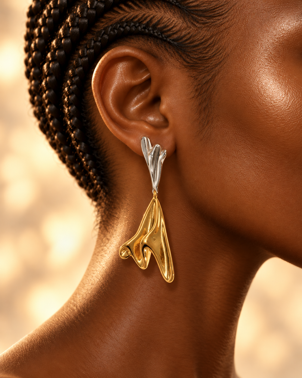 Élan / Boucles d’oreilles en acier inoxydable