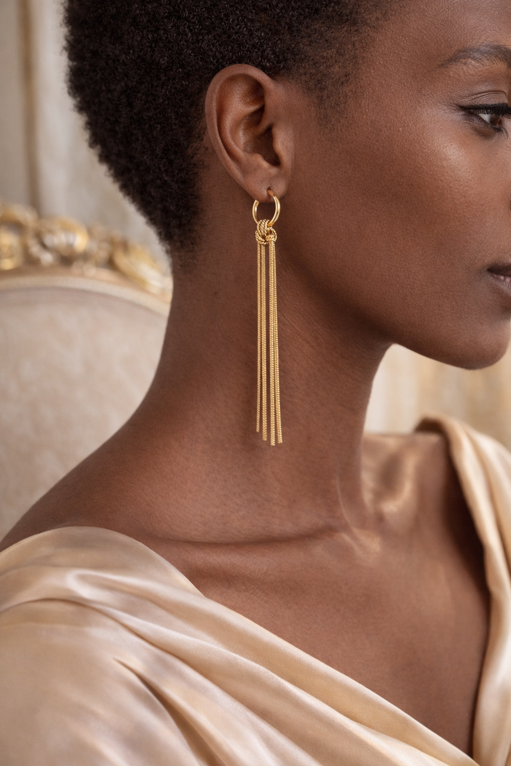 Kaïra Earrings – Gold Cascade