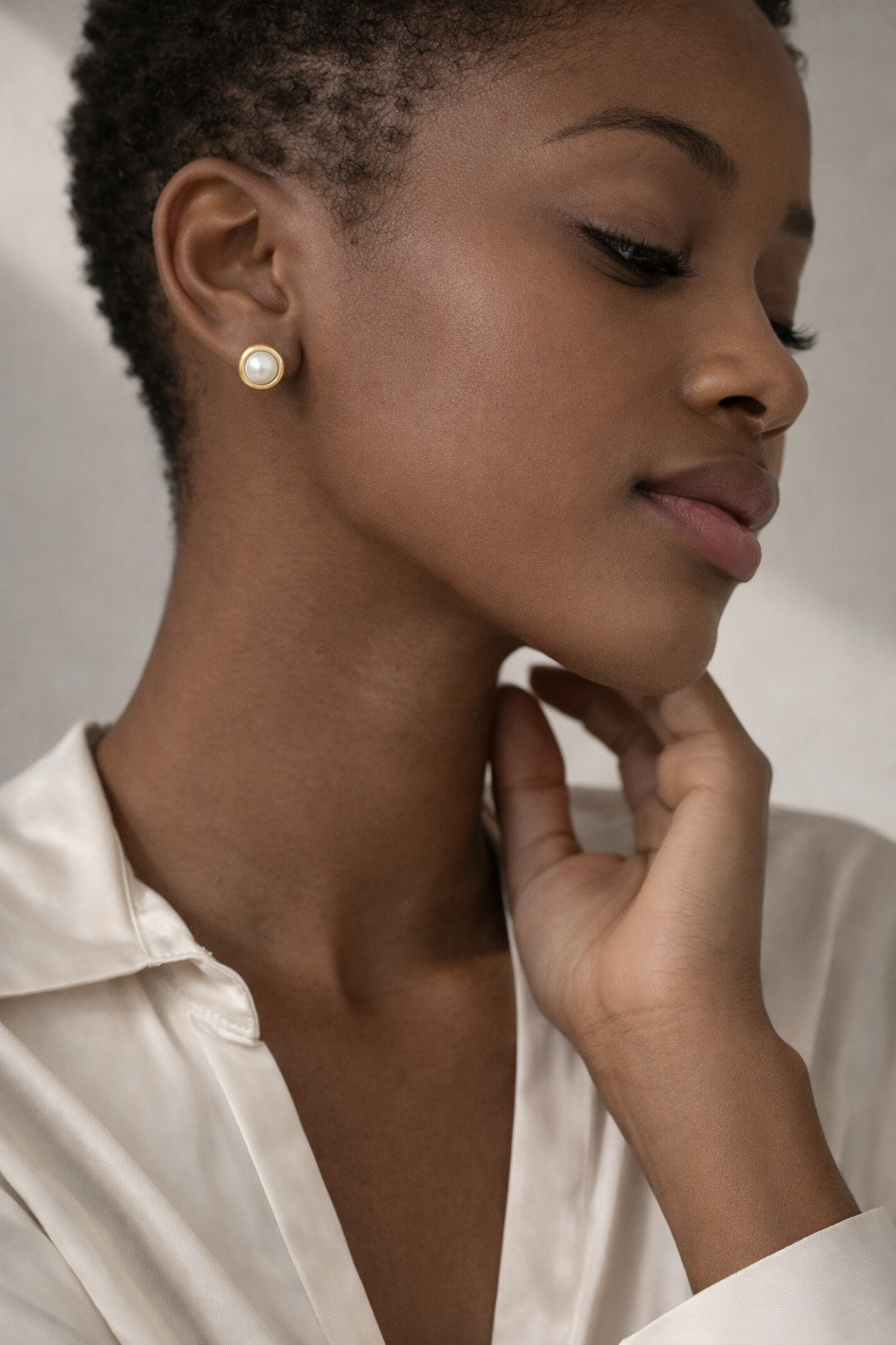 Boucles d'oreilles Perle Épure