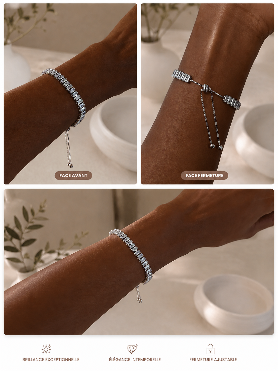 Bracelet Éclat Baguette