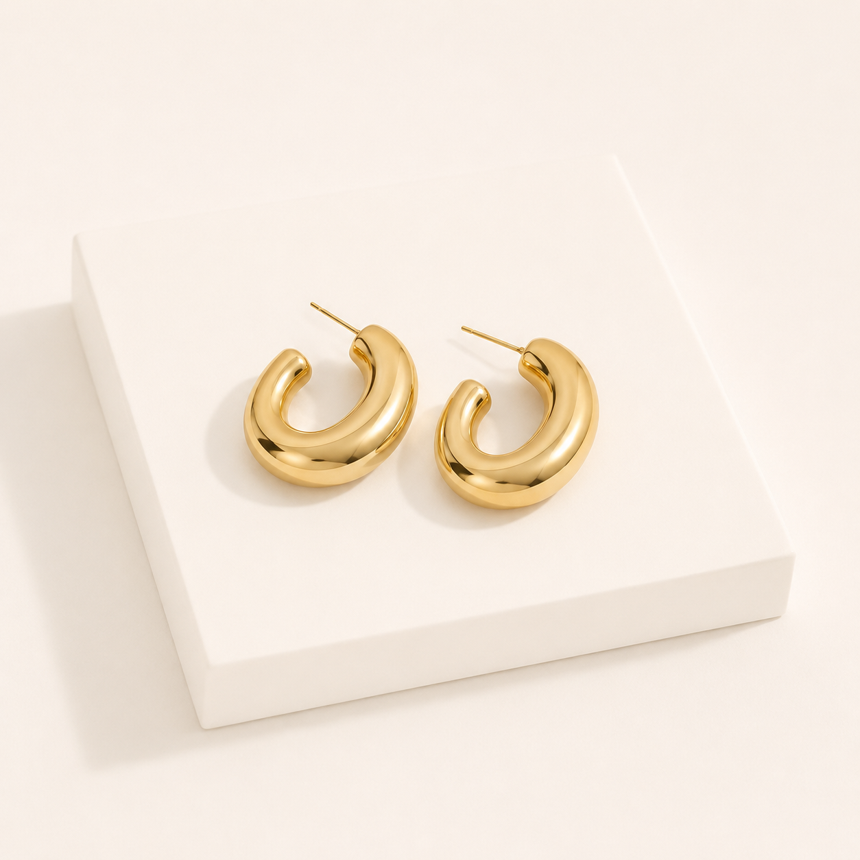 Boucles d'oreilles Sculptura Dorée