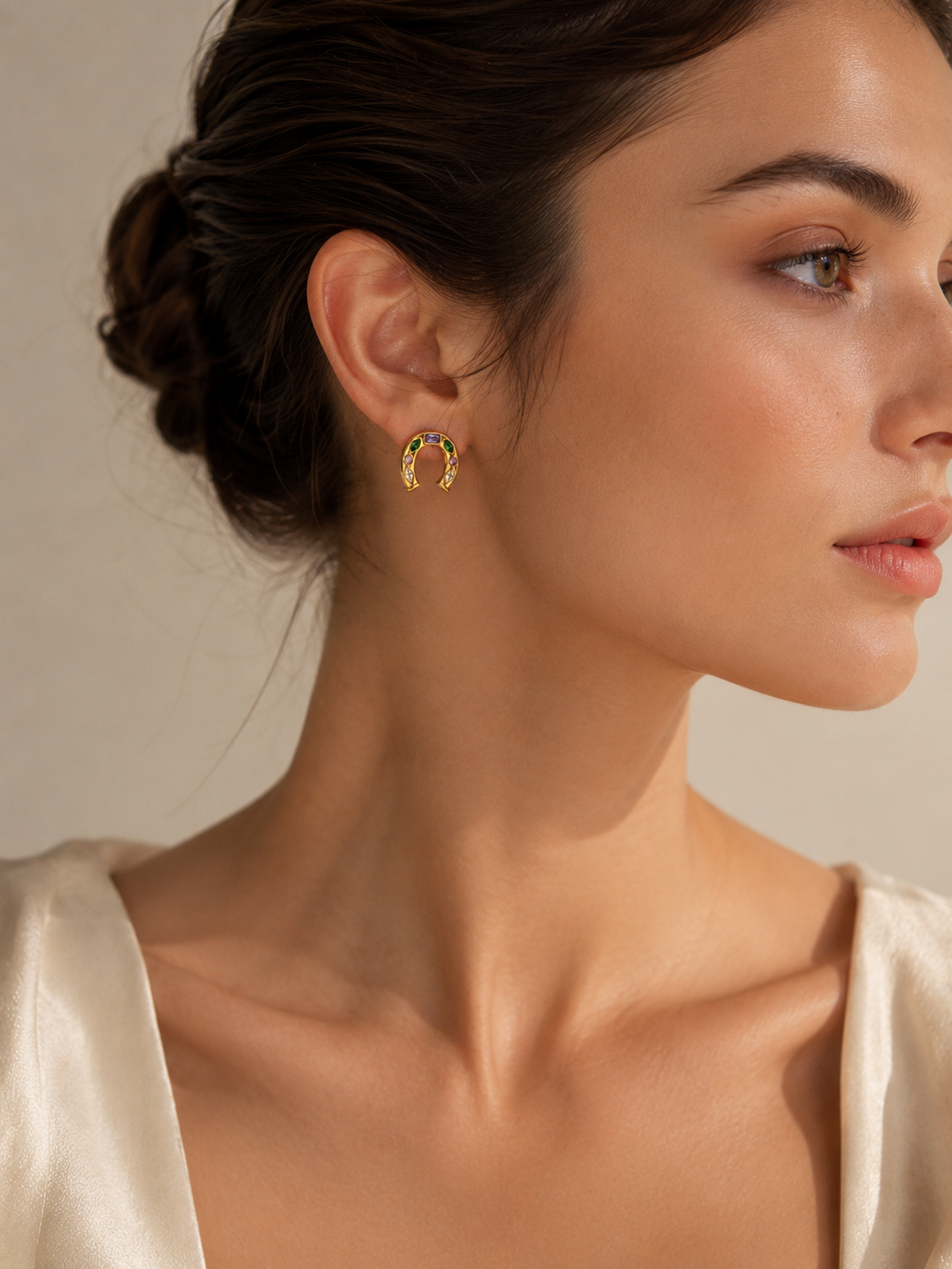 Boucles d'oreilles Aura porte-bonheur