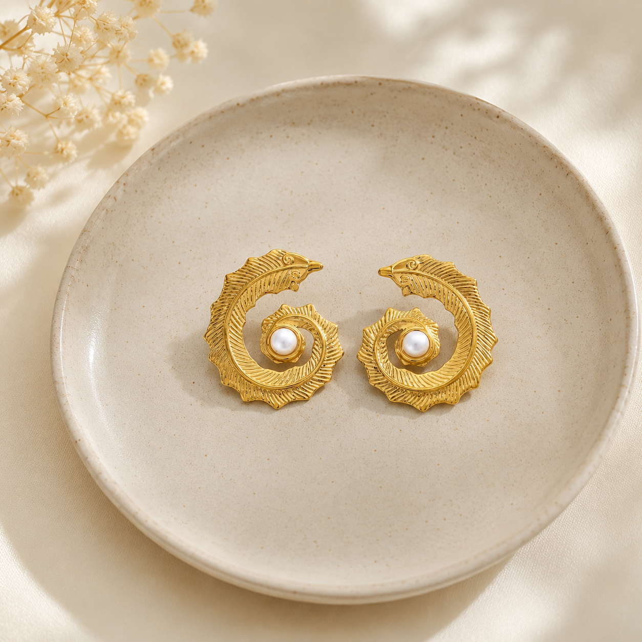 Boucles Spirale d'Or