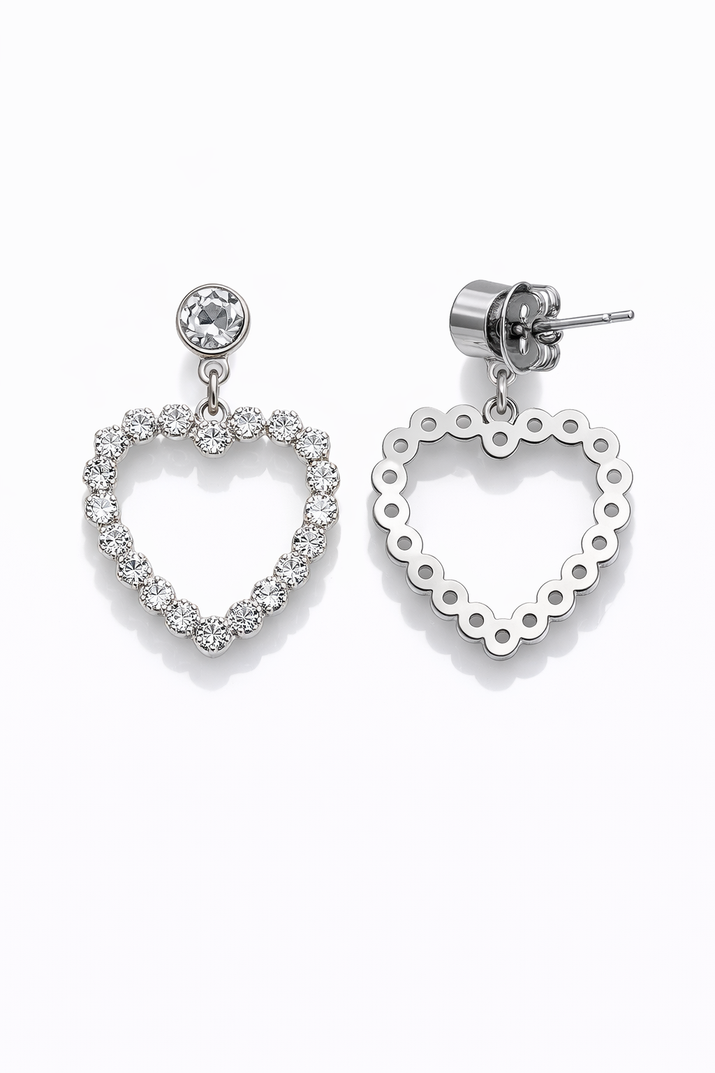 Boucles d'oreilles Cœur Zircon