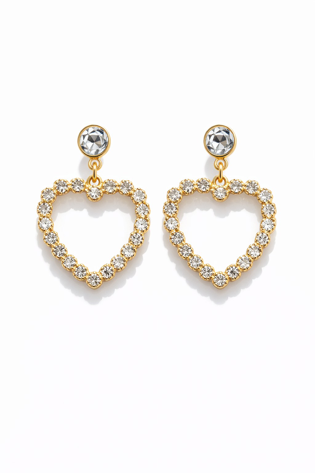 Boucles d'oreilles Cœur Zircon