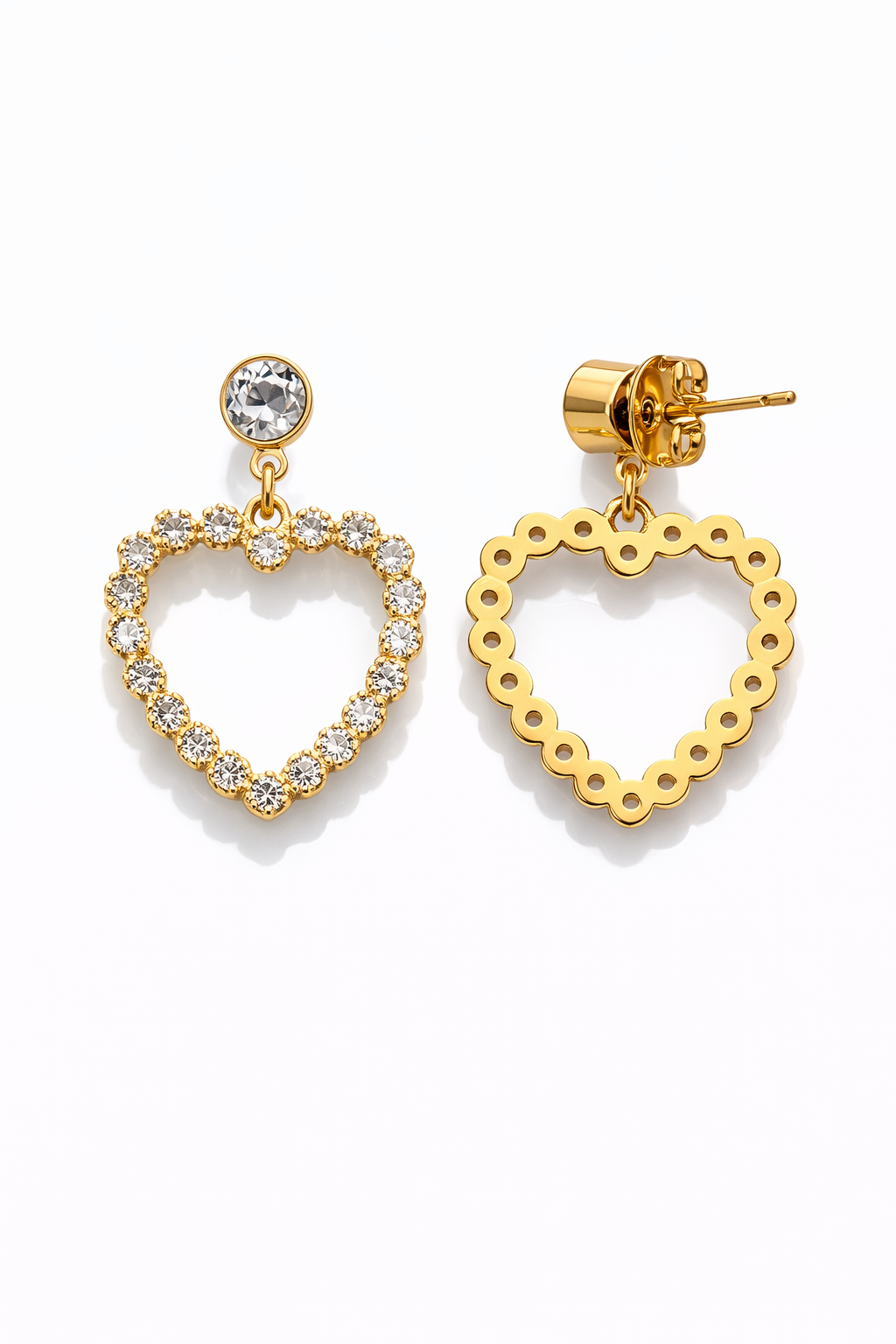 Boucles d'oreilles Cœur Zircon