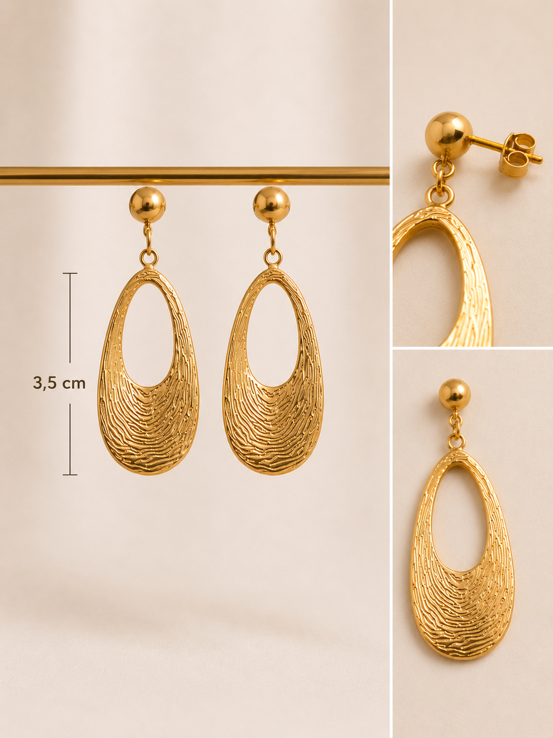 Boucles d'oreilles Empreinte